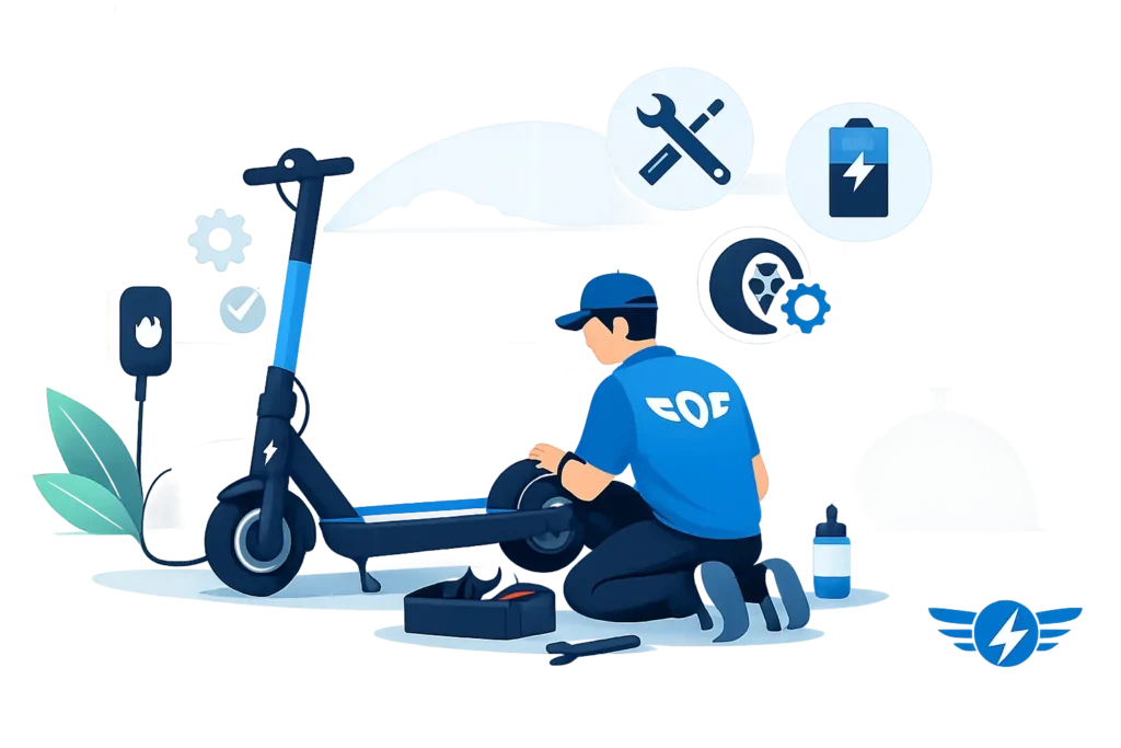 Cómo mantener un scooter eléctrico sin errores
