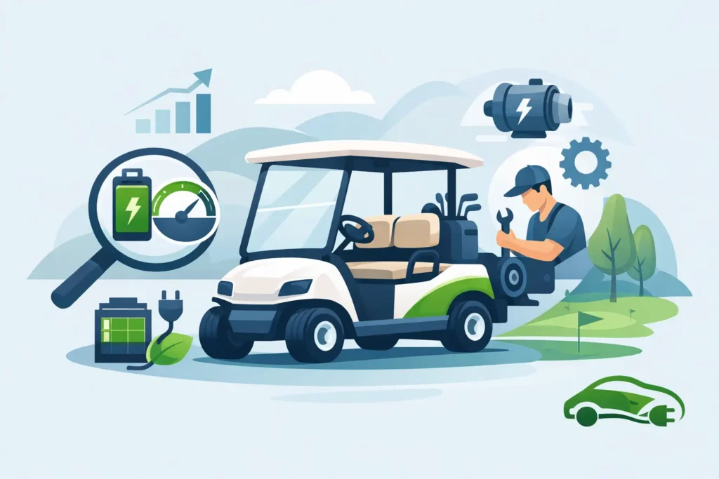 Cómo mejorar rendimiento de carro de golf eléctrico