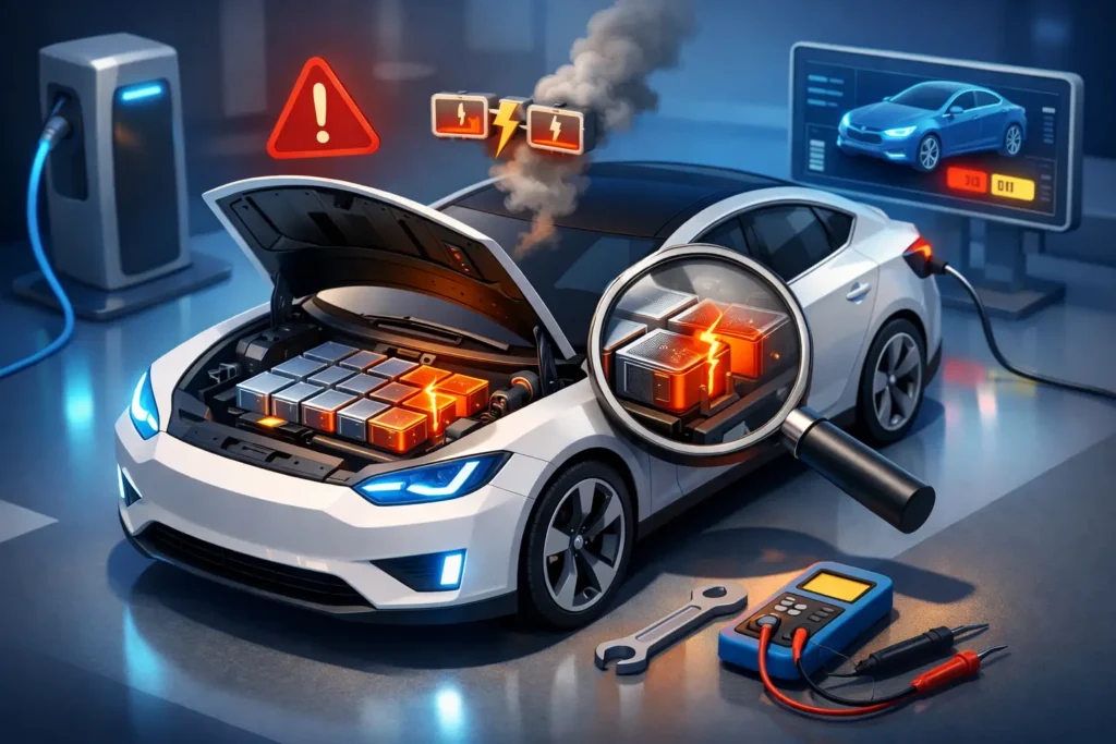 Cómo saber si la batería de un carro eléctrico falla