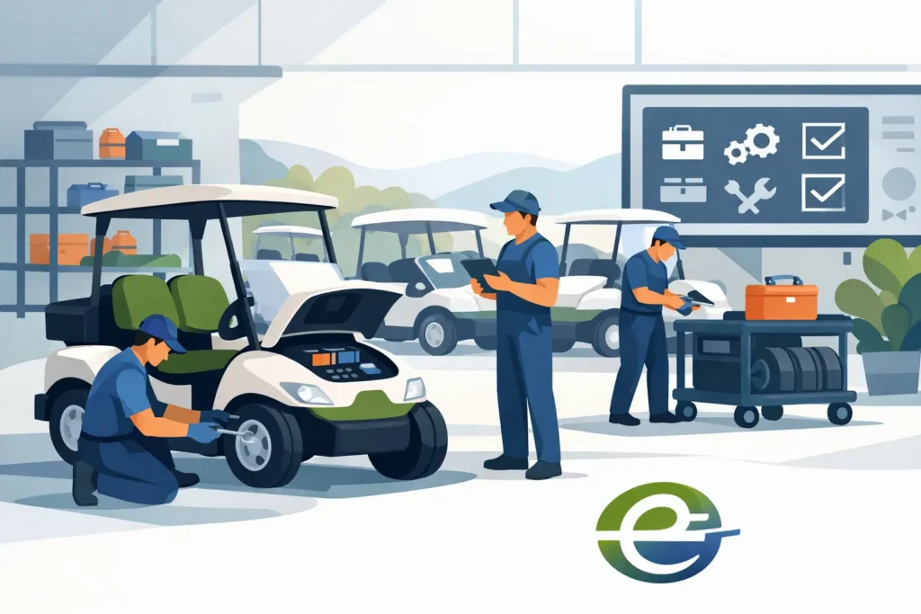 Mantenimiento de flotas de carros de golf