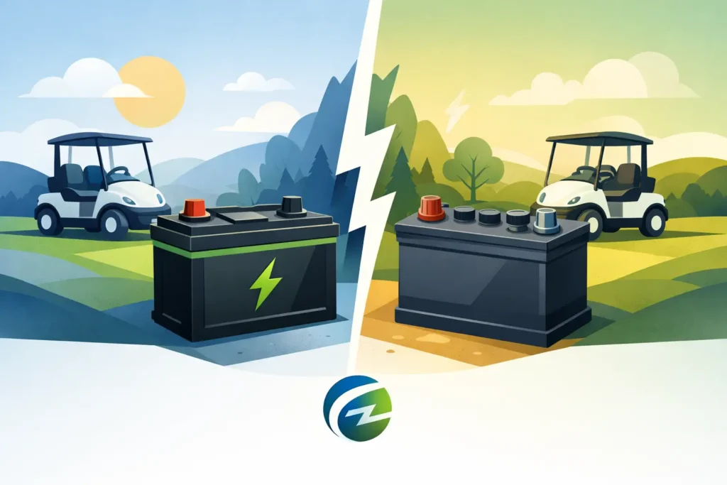 Lithium vs Lead Acid Golf Cart Batteries